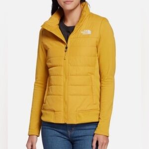 The North Face Puffer Jacket Insulated Arrowwood Yellow Women’s Size XL Full Zip